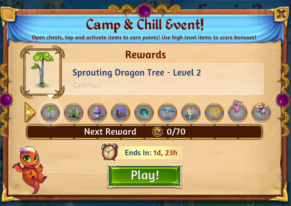 50th camp and chill rewards