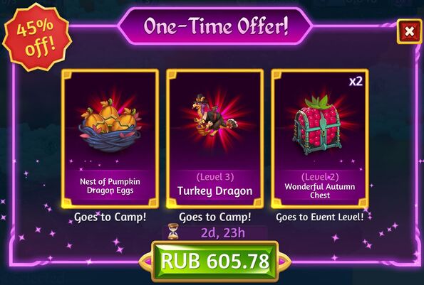 8th thanksgiving one time offer