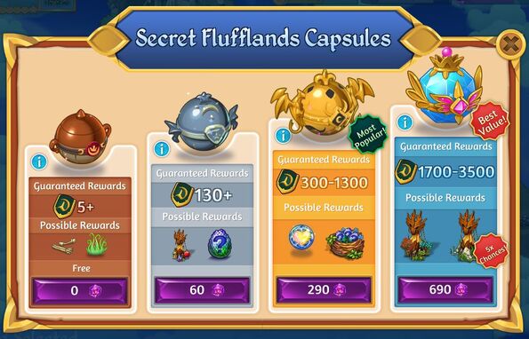 Secret Flufflands Capsules