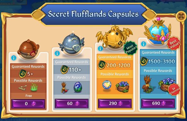 Secret flufflands 2 capsules