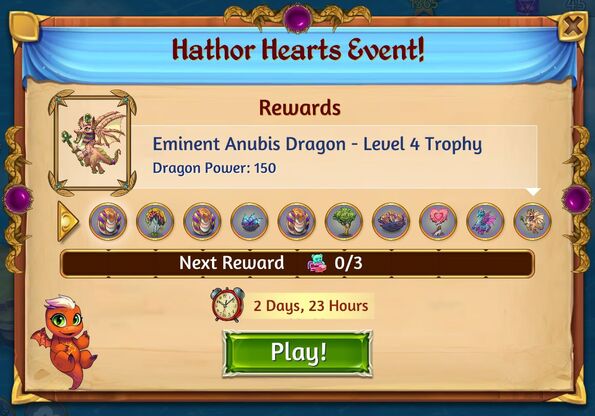 Hathor hearts 2 rewards