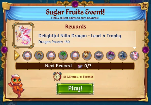 Sugar fruits event rewards