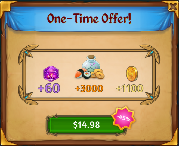Zen Dragon Event One Time Offer
