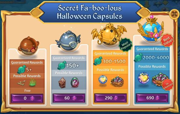 Secret 3rd faboolous halloween capsules