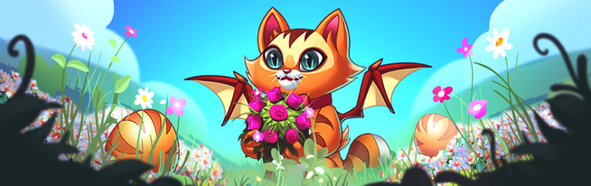 Flowering felines event banner