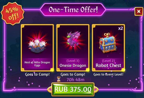 8th let's partoy one time offer