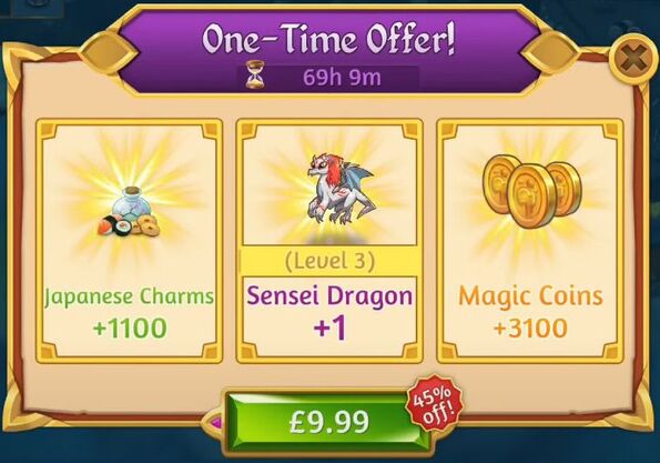 3rd zen dragon one time offer