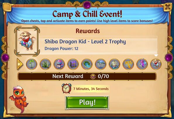 18th camp and chill rewards