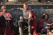 Rupert Young Tom Hopper and Eoin Macken Behind The Scenes Series 4