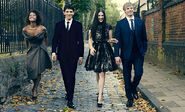 Angel Coulby Colin Morgan Katie McGrath and Bradley James-1