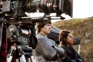 Alexander Vlahos and Angel Coulby Behind The Scenes Series 5-1