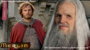 'Old' Merlin and Leon