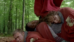 Merlin later disguises himself as Dragoon, and uses the knights to get on his horse