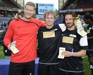 Tom Hopper Bradley James and Eoin Macken