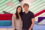 Katie McGrath and Bradley James