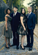 Angel Coulby Colin Morgan Katie McGrath and Bradley James