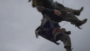 Morgana's warriors are killed by Emrys.