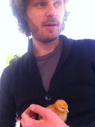 Rupert with chick