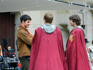 Bradley James Colin Morgan and Alexander Vlahos Behind The Scenes Series 5-4