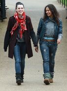 Katie McGrath and Angel Coulby-5