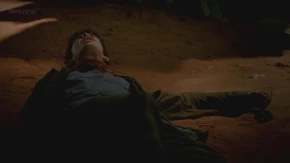 Morgana strikes Merlin.