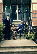 Colin Morgan Angel Coulby Bradley James and Katie McGrath