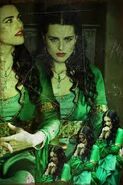 Morgana's green dress