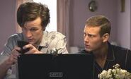 Matt Smith and Tom Hopper Doctor Who