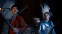 Merlin, Arthur and the Questing Beast