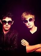 Colin Morgan and Bradley James