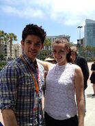 Colin Morgan and Katie McGrath Comic Con 2012