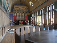 Round table and throne room set (Pierrefonds, Settember 2012). Taken by Gepardikinonkissa (now Trainingtobeaprat) - posted with permission