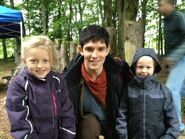 Colin Morgan and Fans Behind The Scenes Series 5