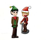 Merlin and arthur christmas by manicgirlxx-d4fndbw