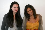 Katie McGrath and Angel Coulby-2