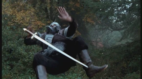 The young warlock casts a powerful spell with his pure scream.