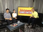 Colin Morgan and Katie McGrath at Comic Con 2012 an Entertainment Weekly-1