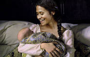 Guinevere with baby (found on google images, artist unknown)