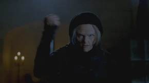 Morgana magically pulls the Princess back.