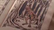 An illustration of a Goblin in Gaius' grimoire