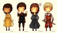 Merlin characters fan art