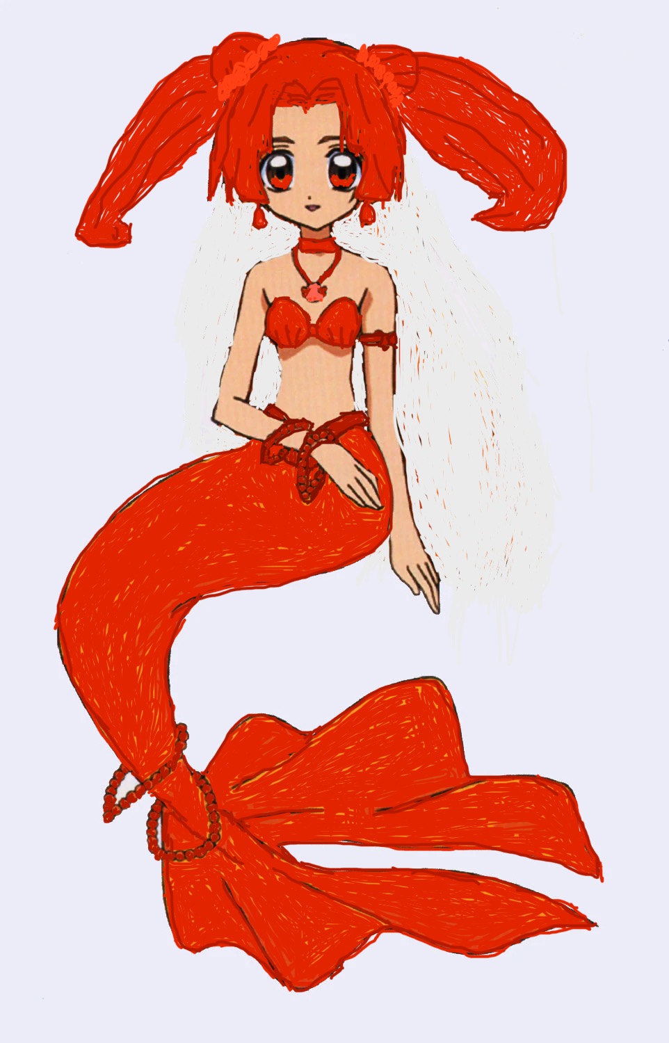 mermaid melody rina coloring pages