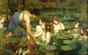 John William Waterhouse Hylas-and-the-Nymphs--1896