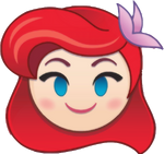 Ariel's emoji for Disney Emoji Blitz.