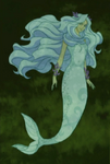 White Mermaid Painting