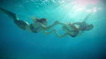 Jackie and Emily Underwater