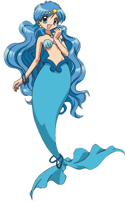 Hanon Hosho Cosplay Wig Anime Mermaid Melody PichiPichiPitch 110cm Long  Blue Wavy Synthetic Hair Halloween Role Play Party - AliExpress