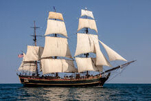 HMS BOUNTY II with Full Sails