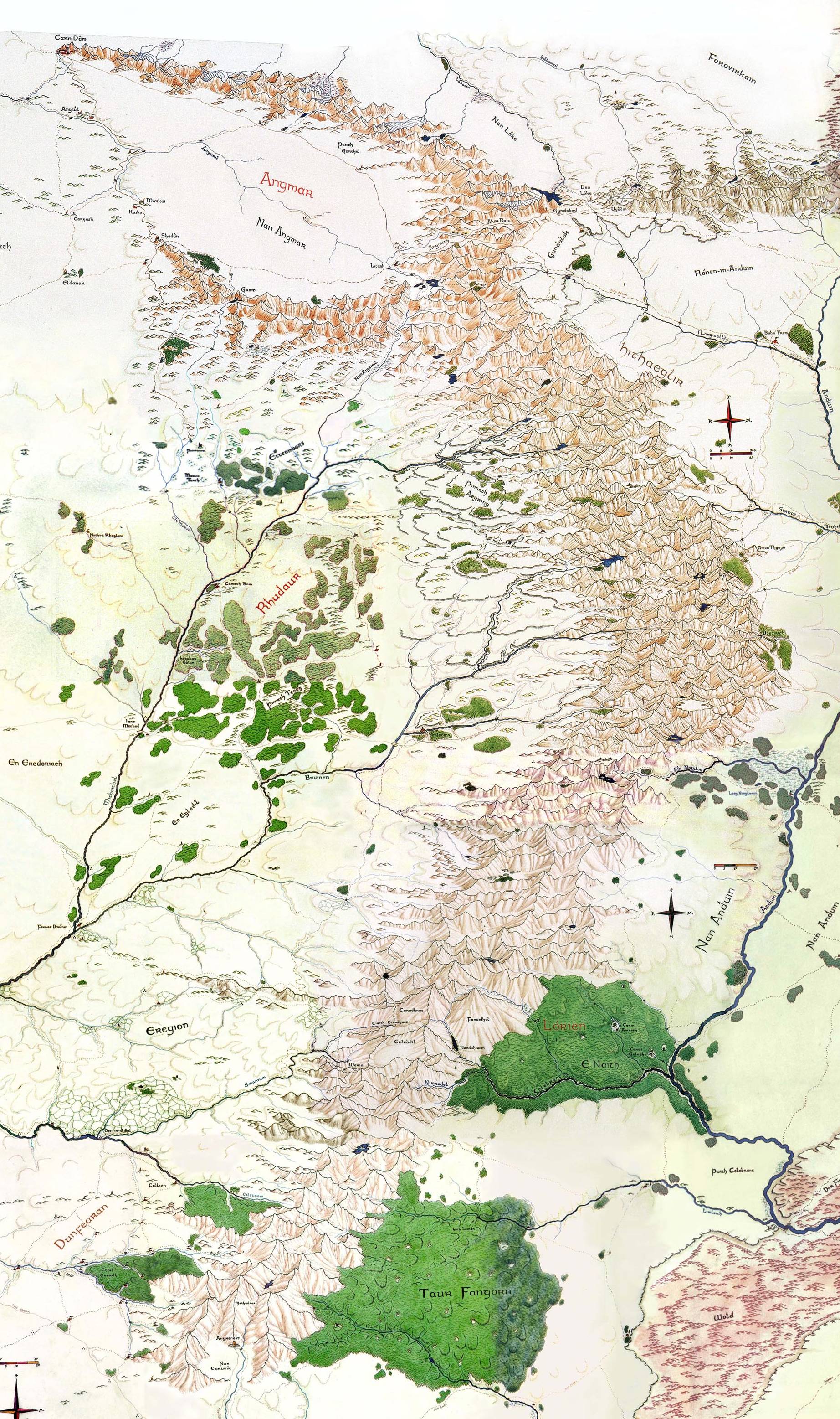 misty mountains map