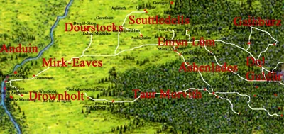 the western realm of Dol Guldur